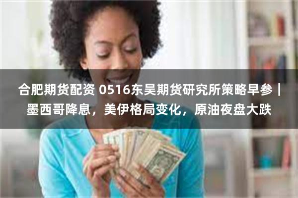 合肥期货配资 0516东吴期货研究所策略早参｜墨西哥降息，美伊格局变化，原油夜盘大跌