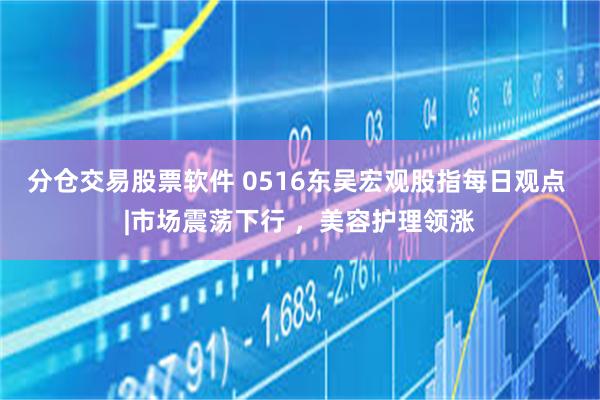 分仓交易股票软件 0516东吴宏观股指每日观点 |市场震荡下行 ，美容护理领涨