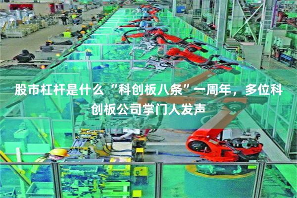 股市杠杆是什么 “科创板八条”一周年，多位科创板公司掌门人发声