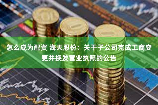 怎么成为配资 海天股份：关于子公司完成工商变更并换发营业执照的公告
